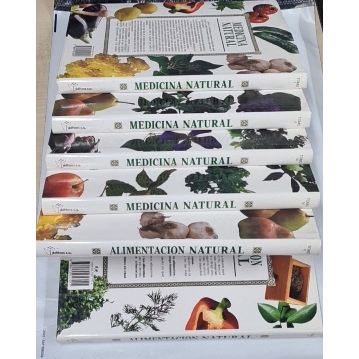MEDICINA NATURAL. ALIMENTACION NATURAL. GUÍA PRACTICA. 6 TOMOS (OBRA COMPLETA)